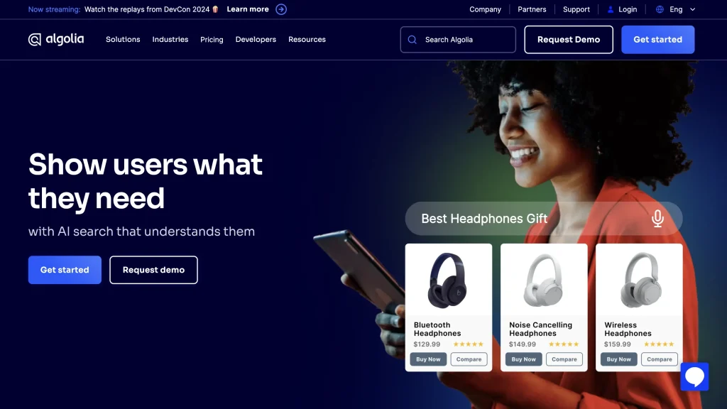 algolia marketing and seo ai
