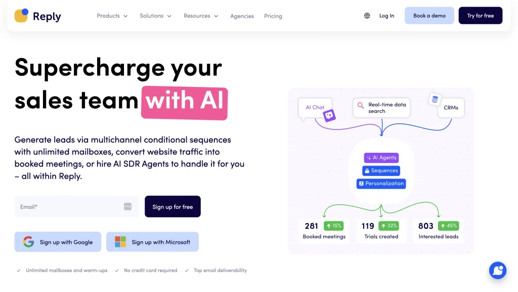 reply.io marketing and seo ai
